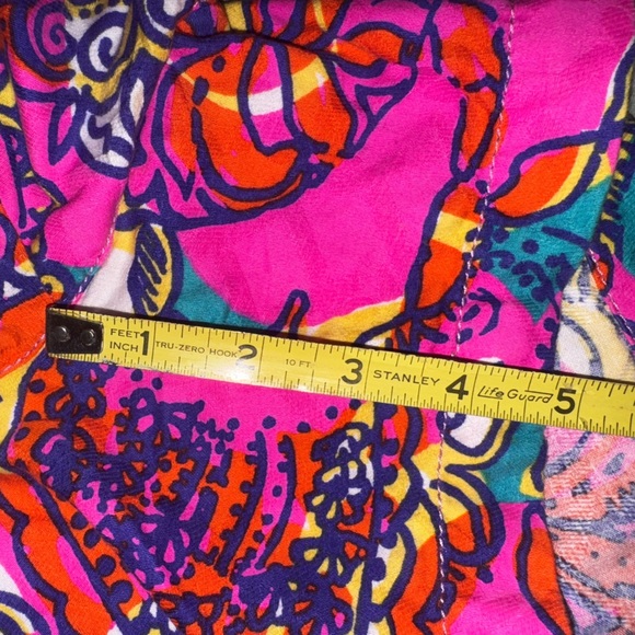 Lilly Pulitzer The Callahan Short Textured Paisley Print Cotton Size 2. EUC - Picture 4 of 11
